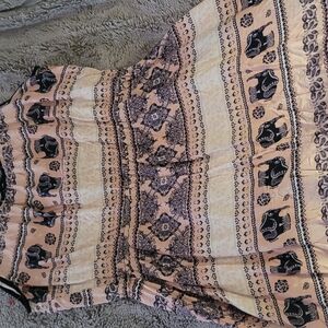 J for Justify Patterned Dress in Black and Cream